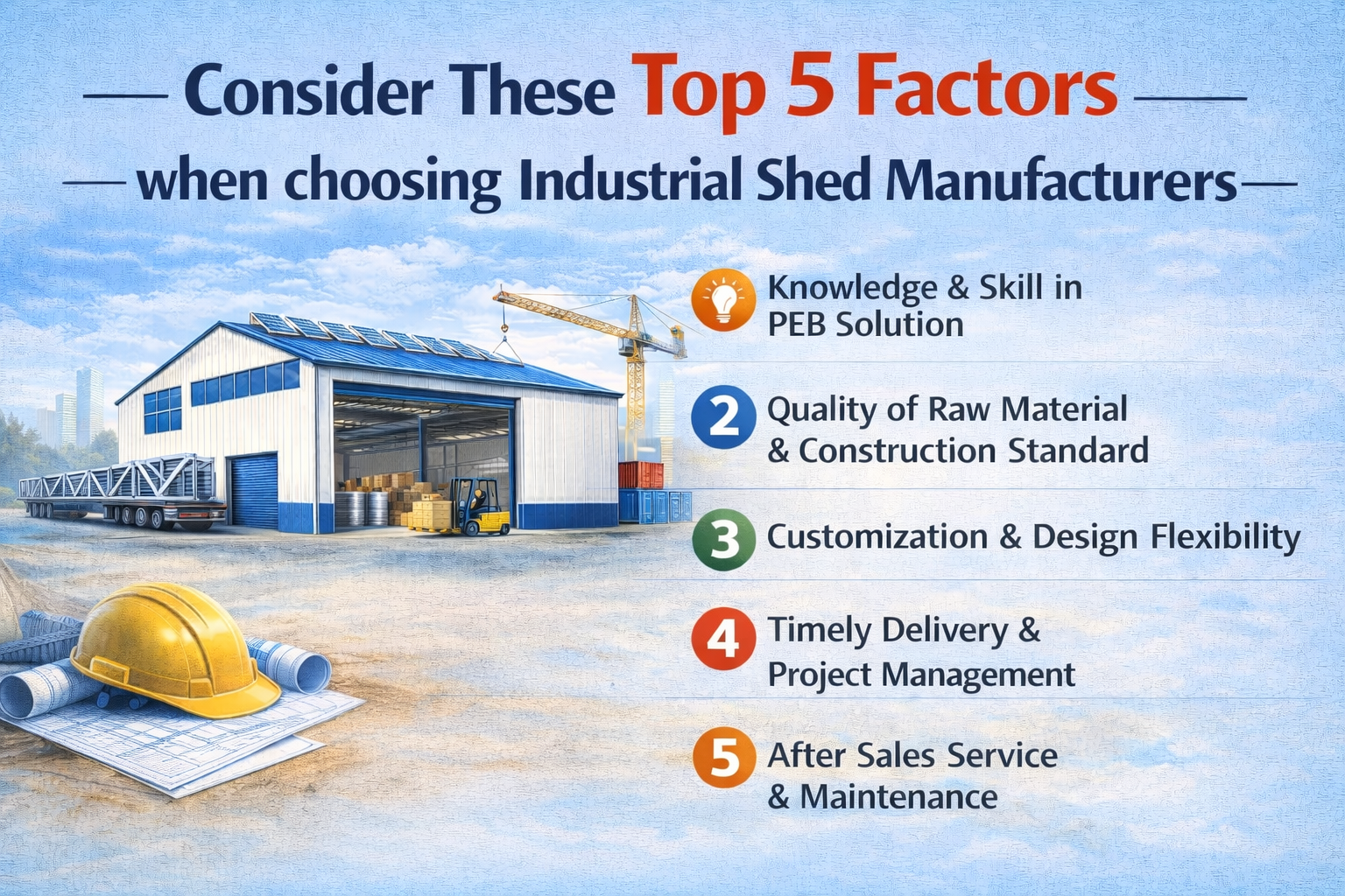 Consider These Top 5 Factors when choosing Industrial Shed Manufacturers