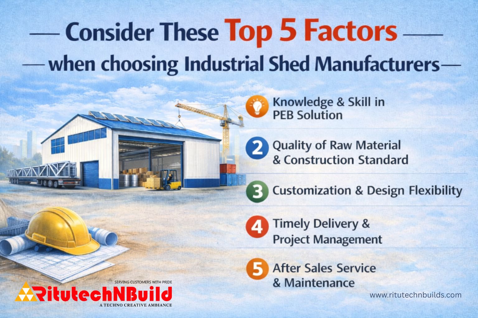 Top 5 Factors when choosing Industrial Shed Manufacturers